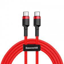 Кабель Baseus Cafule USB Type-C to USB Type-C 1 м 3A PD 60W Red (CATKLF-GA09)