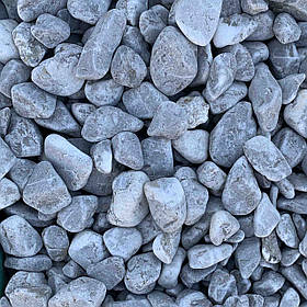 Галька мармурова сіра для клумб та ландшафту (ціна за 1 кг від 1 тони)