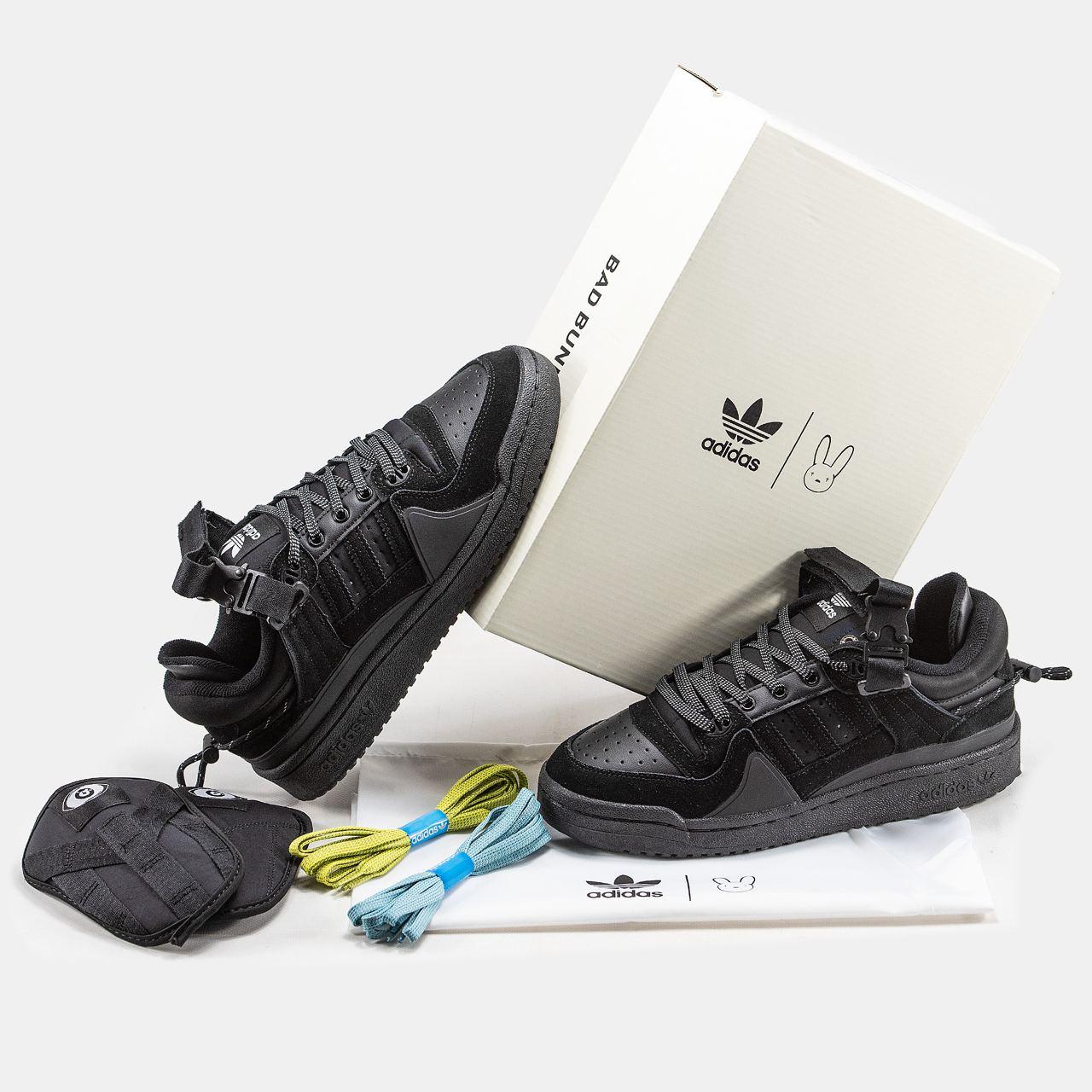 Кросівки чоловічі чорні Adidas Forum “Back To School” x Bad Bunny (07750), фото 1