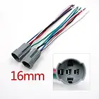 Роз'єм для кнопки вимикача 16 мм 5-ти контактний