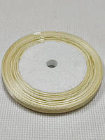 Стрічка атласна, колір молочний 0.6 см