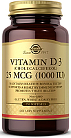 Вітамін D Solgar Vitamin D3 1000 IU 250 капсул
