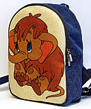 Дитячий джинсовий рюкзак Мамонтеня, фото 2