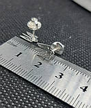 Срібні пусети Герб, фото 4