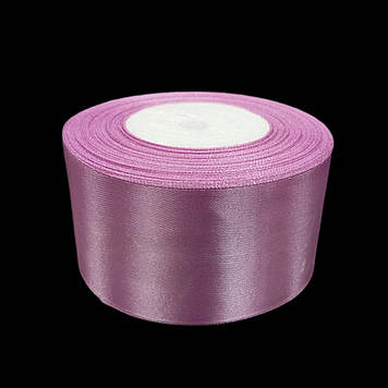 Стрічка атласна 50 мм, пурпурна, 30 м