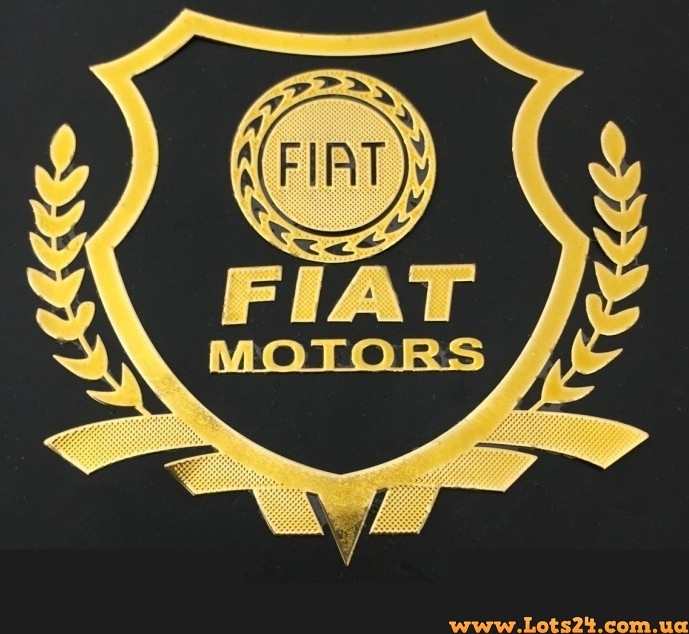 Авто значок FIAT Motors наклейка на машину авто наклейки значки марки машин на кузов бампер скло двері капот крила багажник