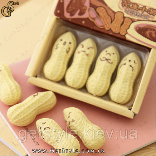 Ластик (стерачка для олівців) - "Eraser Peanut" - 4 шт