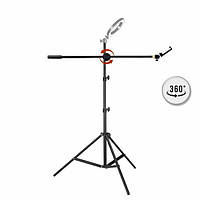 Штатив журавель для зйомки зверху 2.1 м із тримачем для телефону