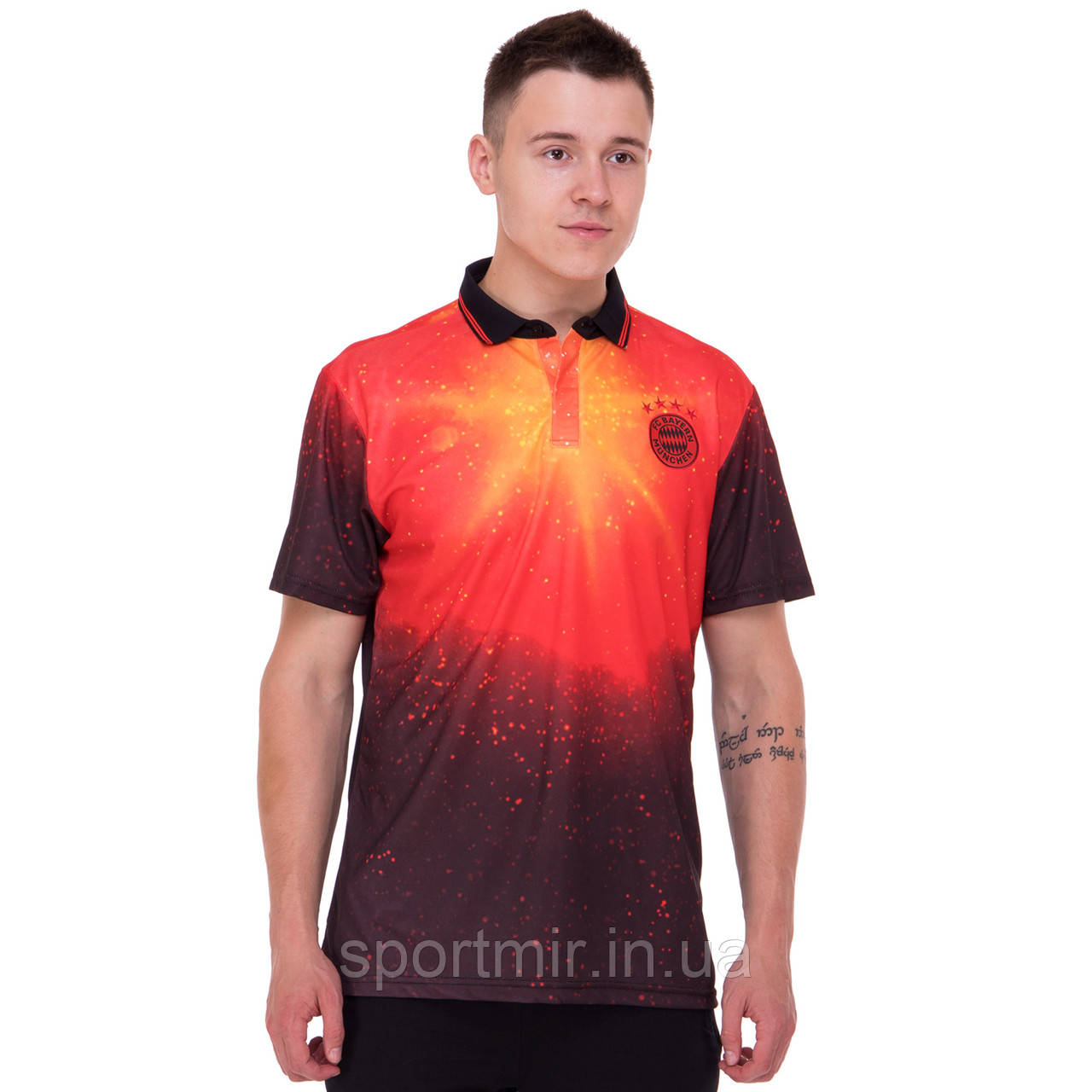 Футболка поло BAYERN MUNCHEN SP-Sport CO-0772 S-2XL коричнево-червоний, фото 1