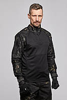 Боевая рубашка черный мультикам,тактический убакс мультикам,тактическая рубашка мультикам,убакс зсу кулир