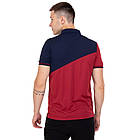 Футболка поло PARIS SP-Sport CO-0771 розмір S-2XL бордовий-синій, фото 4