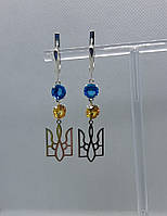 Срібні сережки Герб