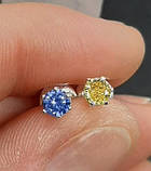 Срібні пусети 4мм та 5мм, фото 2