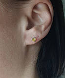 Срібні пусети 4мм та 5мм, фото 3