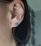 Срібні пусети 4мм та 5мм, фото 10