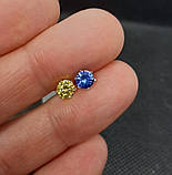 Срібні пусети 4мм та 5мм, фото 6