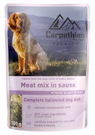 Carpathian DOG Pouch мясне асорті у соусі 100г