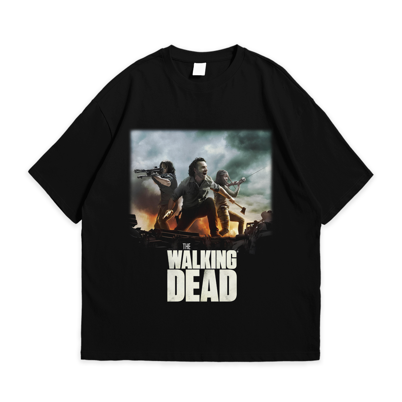 Футболка з принтом Ходячі мерці The Walking Dead L Чорний