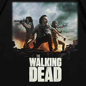 Футболка з принтом Ходячі мерці The Walking Dead L Чорний, фото 3