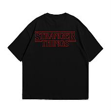 Футболка з принтом Stranger Things Demogorgon XXXL Чорний, фото 3