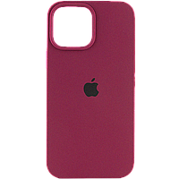 Силіконовий чохол на Айфон 13 Про (Бордовий)