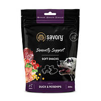 Ласощі Savory DOG Soft Snack Duck & Rosehips для собак з  качкою та шипшиною 200г