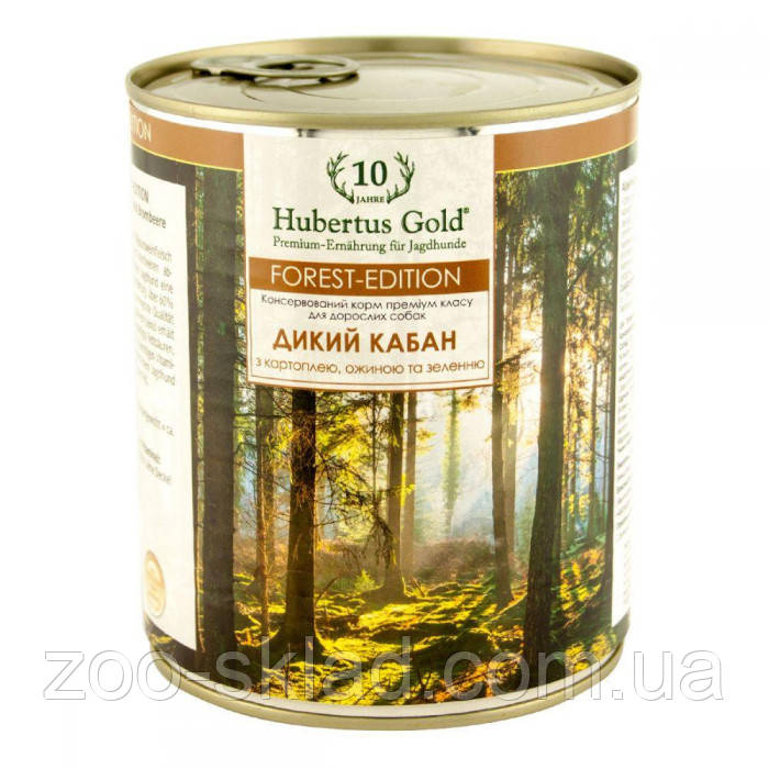 Hubertus Gold Forest Edition Дикий кабан з картоплею ожиною та зеленню 800г