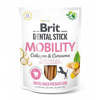 Ласощі Brit DOG Dental Stick Mobility для собак, для мобільності суглобів колаген та куркума 7шт 251г 112103