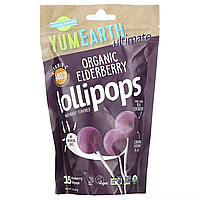YumEarth, Ultimate, леденцы с органической бузиной, 15 шт., 93 г