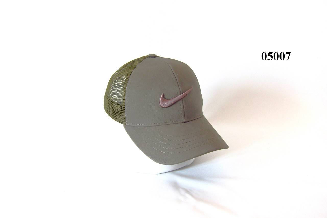 Кепка бейсболка котонова літня з сіткою NIKE НАЙК вишивка 05007