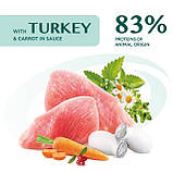 Optimeal Pouch DOG Puppy Turkey & Carrot sauce для цуценят з індичкою та морквою у соусі 100г 369619, фото 2
