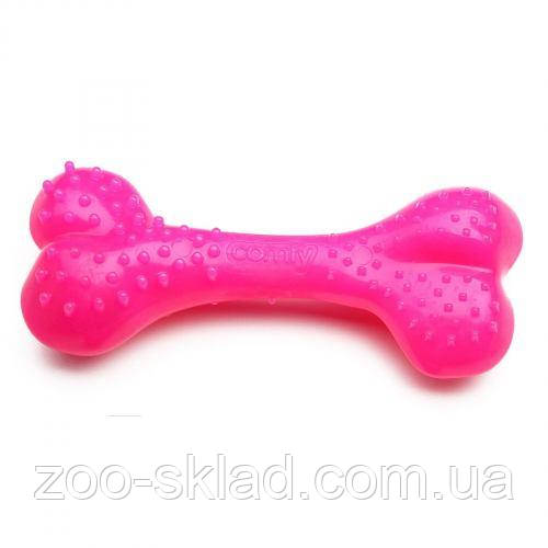 Іграшка Comfy для собак Mint Dental Bone кістка з виступами гумова рожева 12,5см 113384