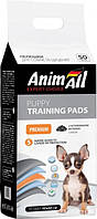 Пелюшки AnimAll Puppy Training Pads з активованим вугіллям для собак 60х60см 50шт