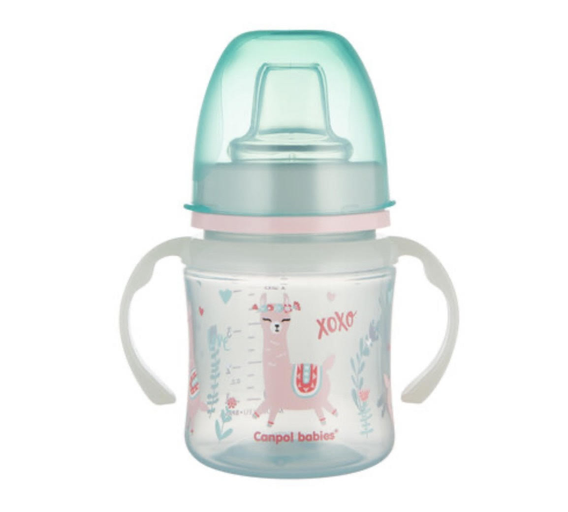 Canpol babies Кружка тренувальна EasyStart 120 мл - Sweet Fun зелена 35/207_gre