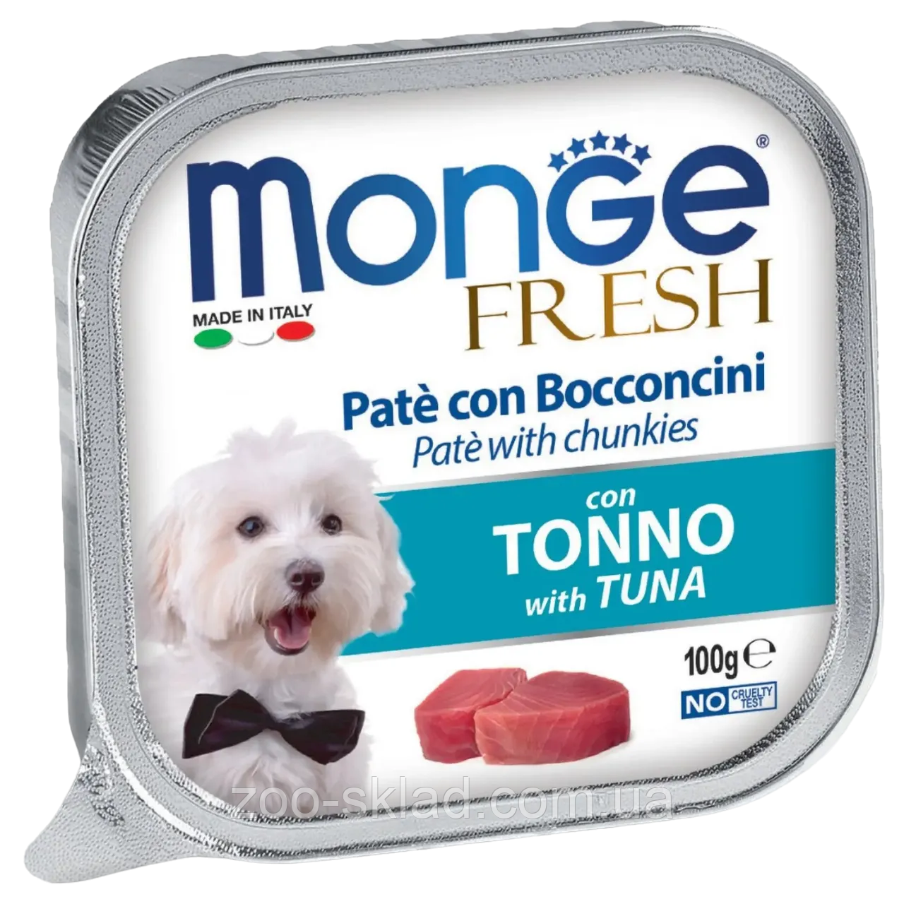 Monge DOG FRESH Tunna паштет для собак, з тунцем 100г