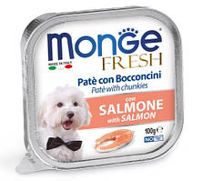 Monge DOG FRESH Salmon паштет для собак, з лососем 100г