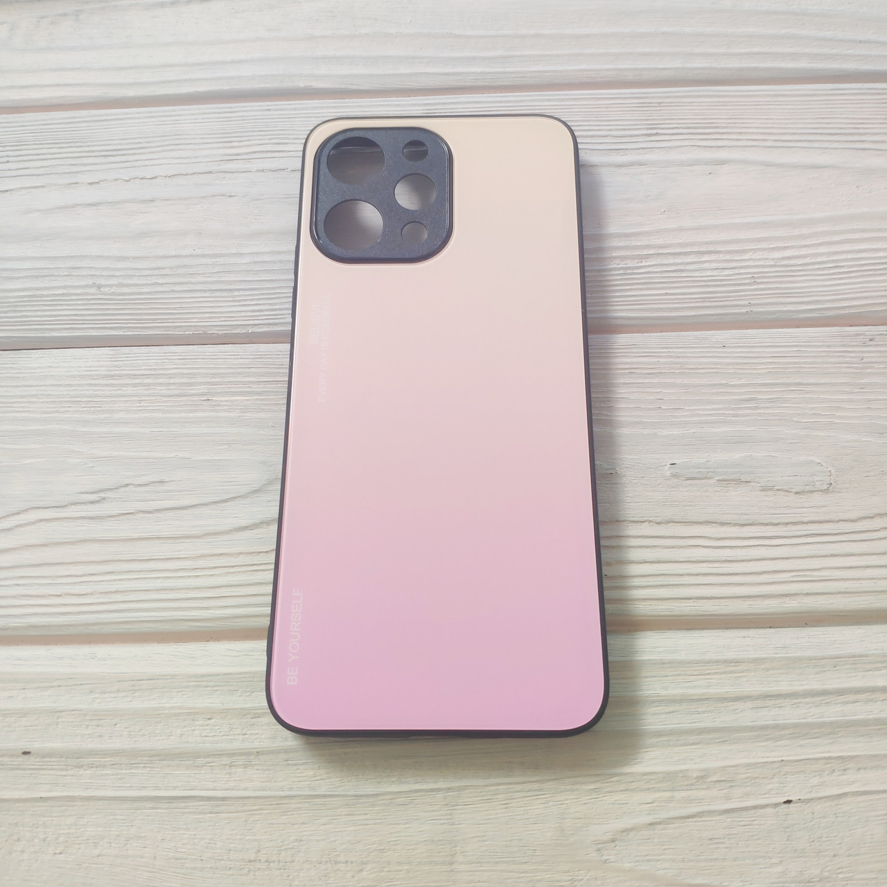 Чохол Gradient для Xiaomi Redmi 12 Gold-pink