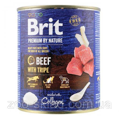 Brit Premium DOG Can by Nature Beef вологий корм для собак яловичина з тельбухами 800г