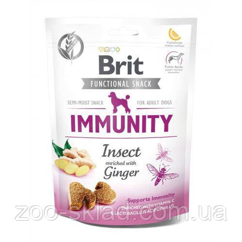 Ласощі Brit Care DOG Immunity для собак для імунітету з комахи та імбиром 150г