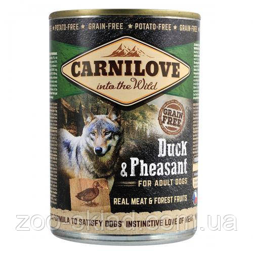 Carnilove DOG Can Duck & Pheasant для собак качка та фазан 400 г 100134/529230