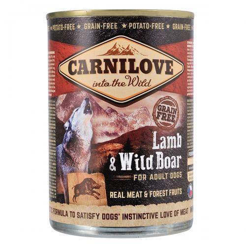 Carnilove DOG Can Lamb & Wild Boar для собак з ягням та кабаном 400г 100131/529315