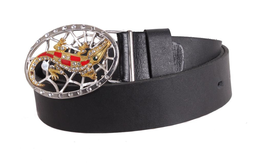 Жіночий ремінь з натуральної шкіри blx90362 чорний, фото 1