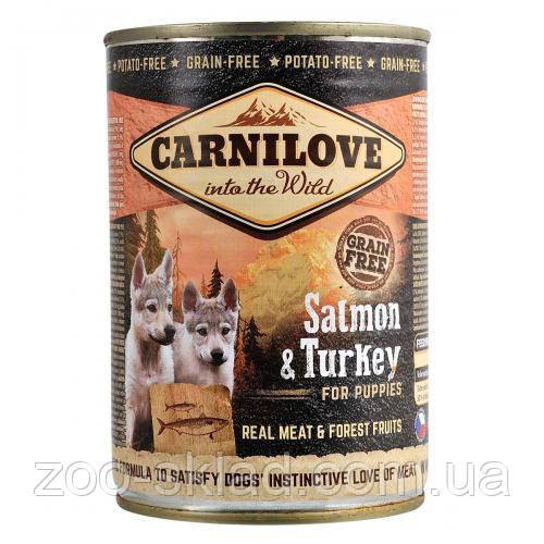 Carnilove DOG Can Puppy Salmon & Turkey консерва для цуценят з лососем та індичкою 400г