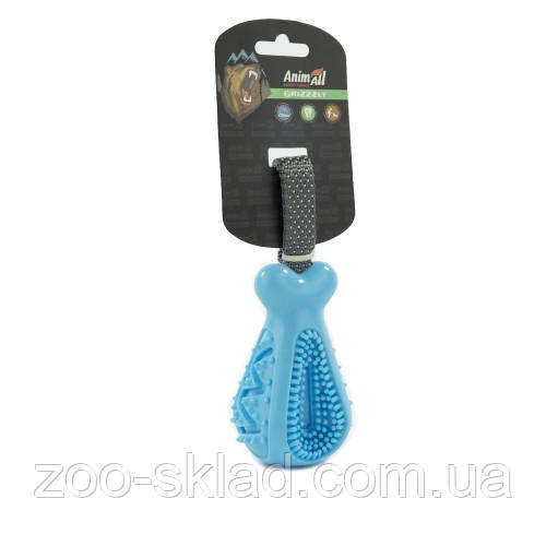 AGrizZzly Іграшка Куряча ніжка синя для собак 25х7,2х5,8см 159857