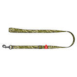 Повідець для собак з нейлону регульований WAUDOG Nylon малюнок "Мілітарі", розмір S, Ш 15 мм, Д 152-183 см, фото 2