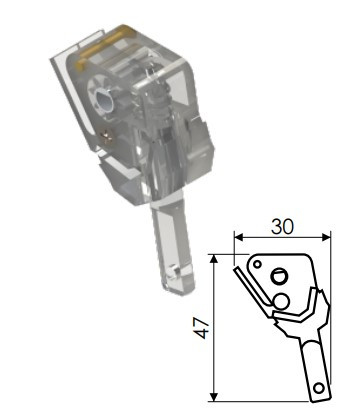 Механизм поворота горизонтальных жалюзи прозрачный Польша: продажа ...