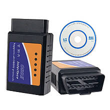 Автосканер ELM327 версія 1.5 чип Pic18f25k80 WiFi iPhone/Android/Windows+диск