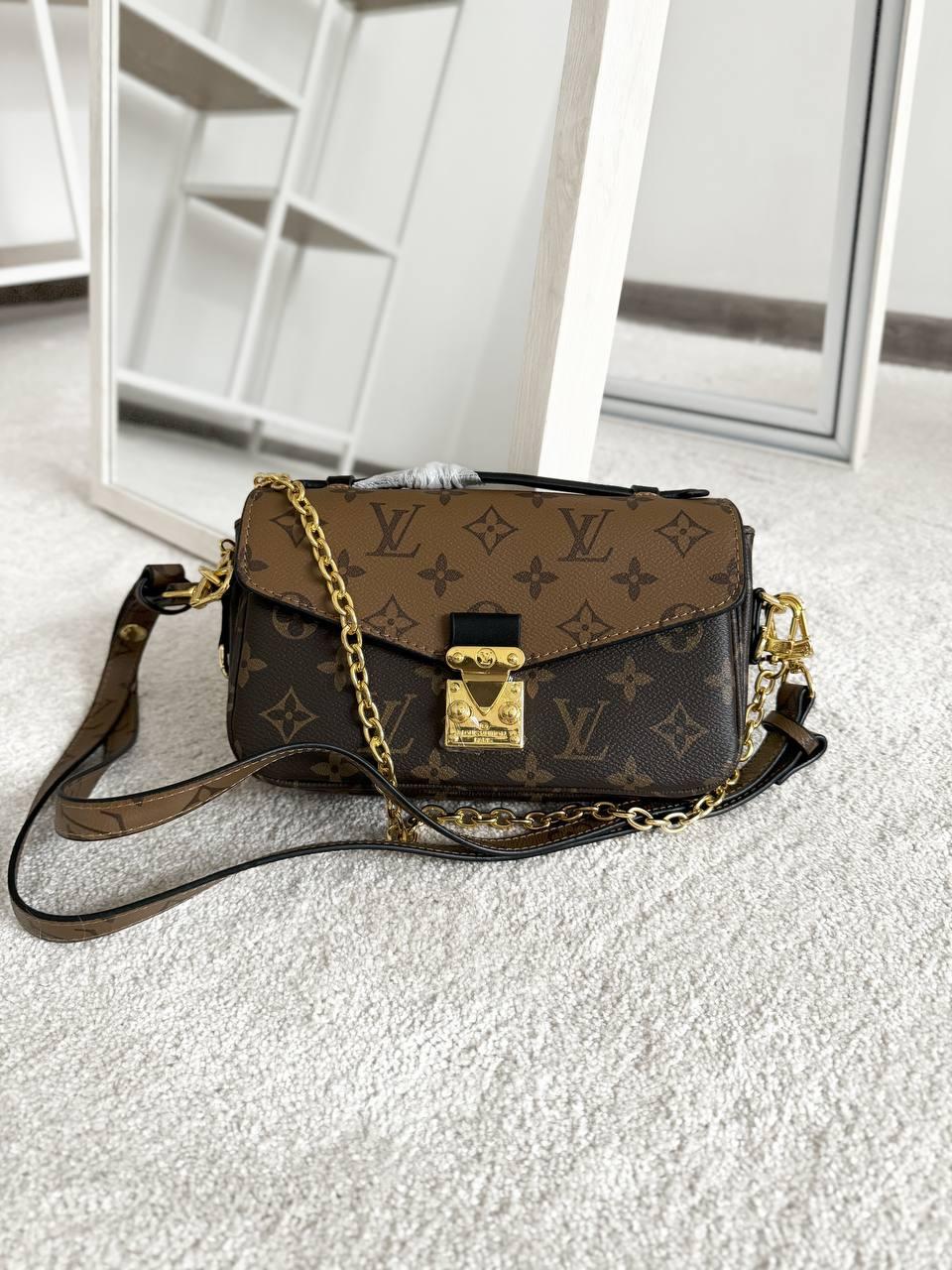 Жіноча сумка Луї Віттон коричнева Louis Vuitton Brown Metis