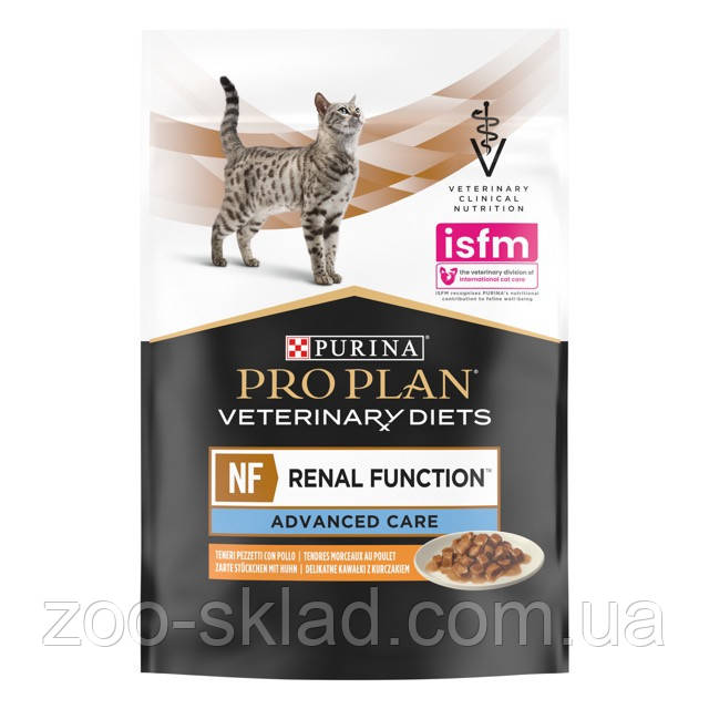 ProPlan CAT Pouch VD NF Renal Function Advanced Care Chicken для котів, хронічна хвороба нирок 85г
