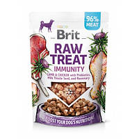 Ласощі Brit Raw Treat freeze-dried Immunity для собак, для імунітету, з ягням і куркою 40г